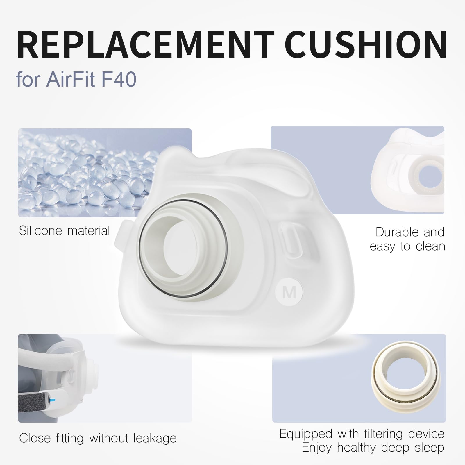 Cpap Full Face Mask Silicone Cushion - Bantalan Pengganti Masker CPAP Full Face