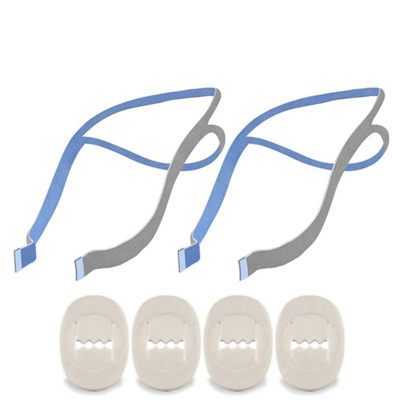 Anti Snore Chin Strap Adjustable - 4 buah klip penyesuaian dan 2