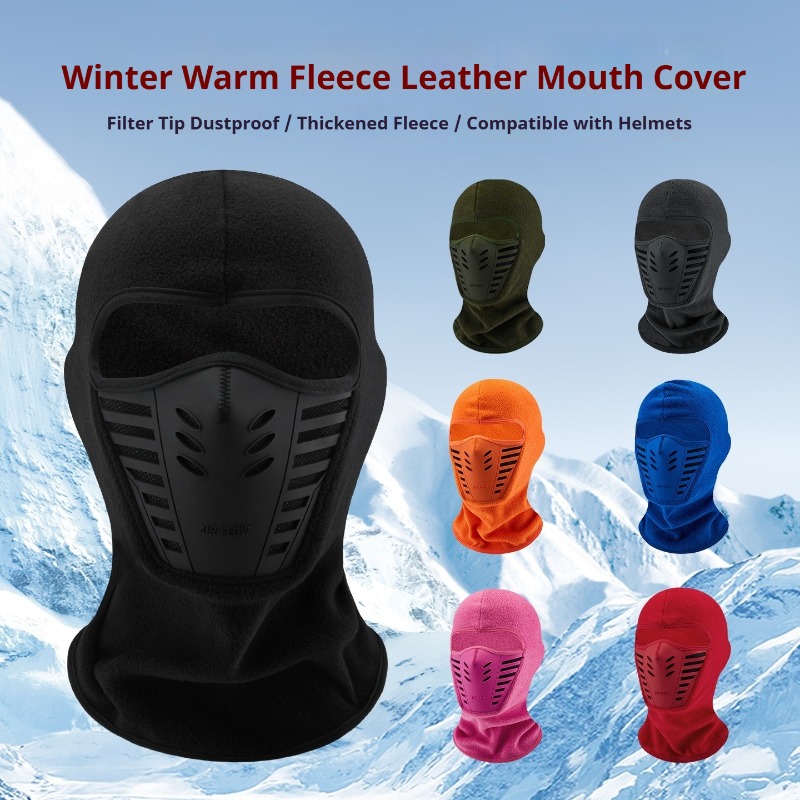 Cpap Nasal Pillow Mask Headgear - Masker Wajah Balaclava Berbahan Fleece untuk