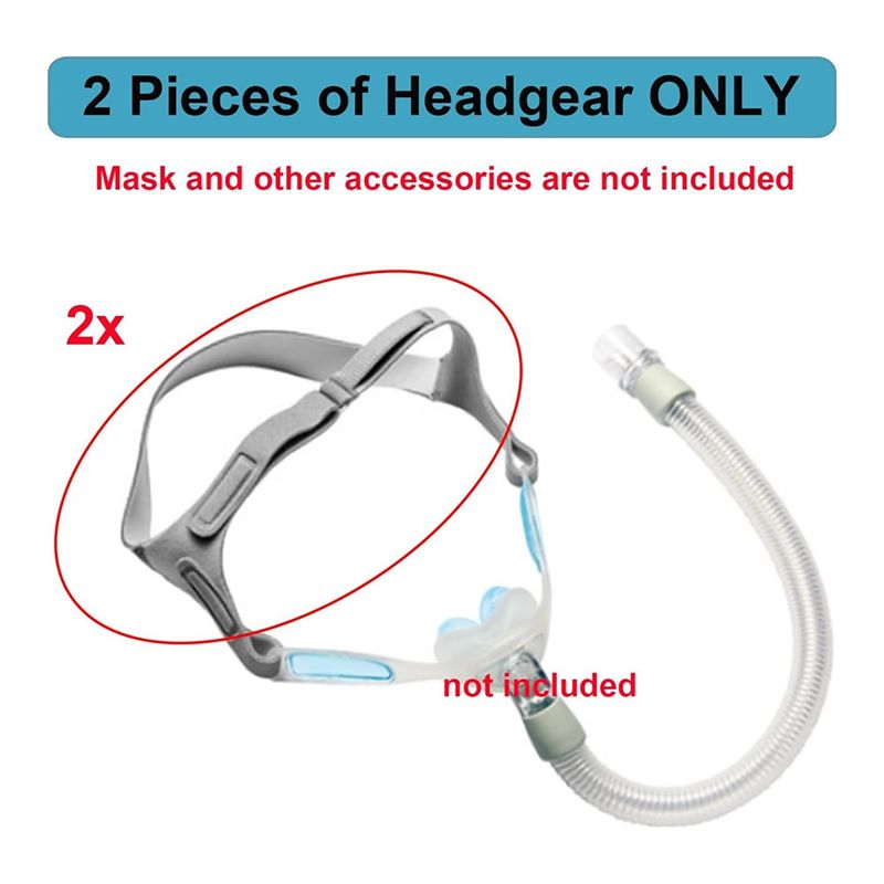ABIT, 2 buah tali pengikat kep - Cpap Mask Headgear Strap Clips ulasan dan harga