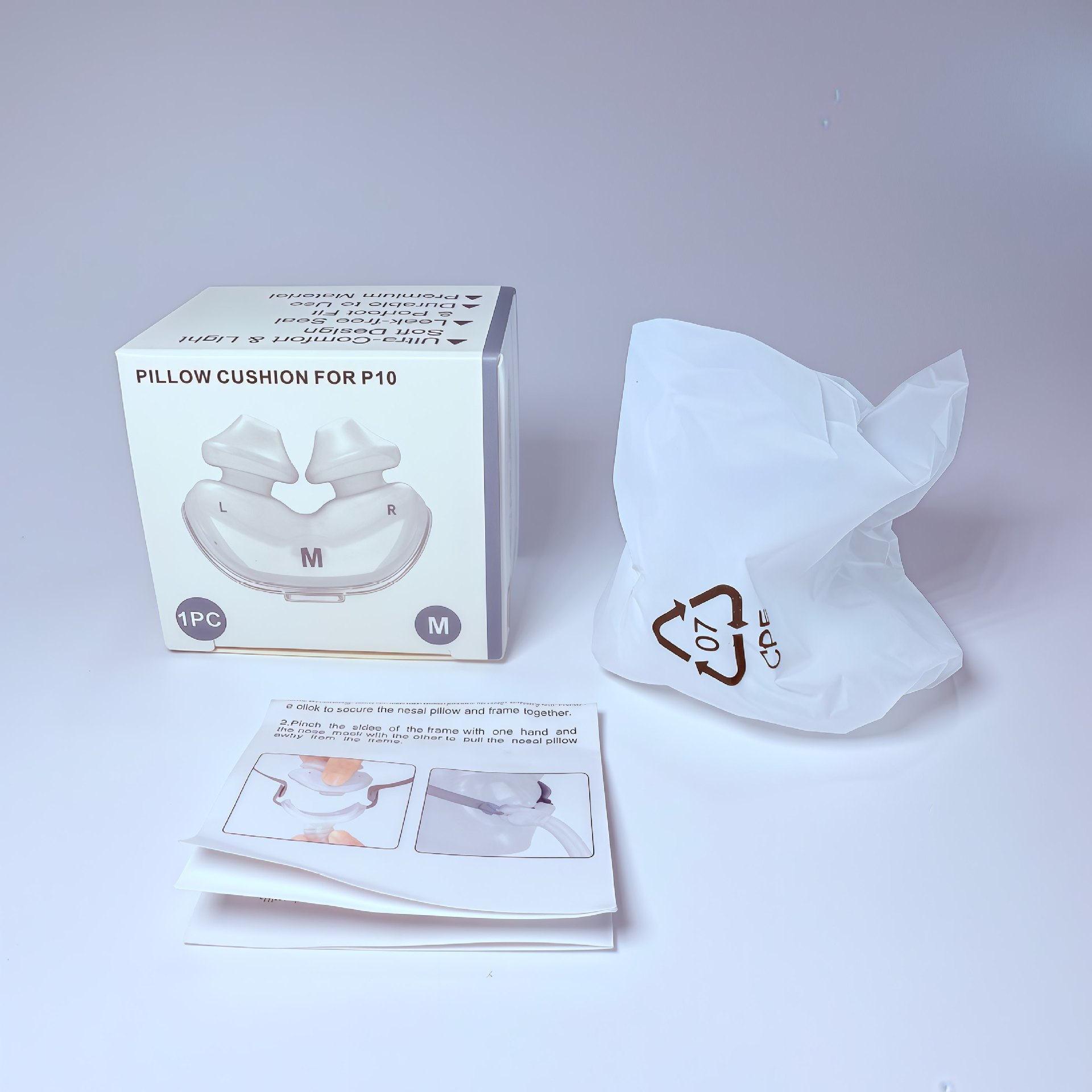 P10 Masker Hidung dengan Penya - Cpap Nasal Pillow Mask Headgear ulasan dan harga