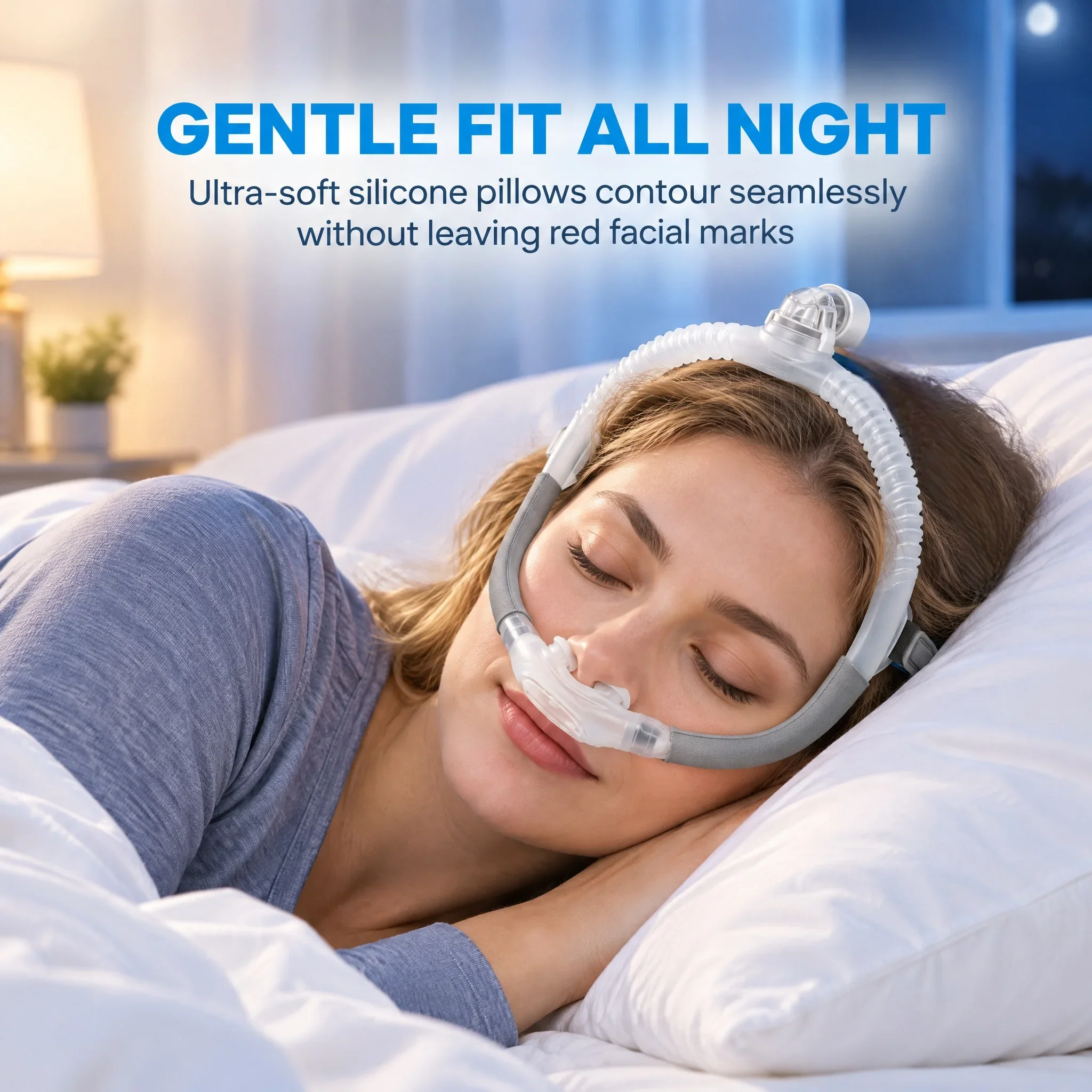 Pengganti bantalan hidung dan  - Cpap Nasal Pillow Mask Headgear ulasan dan harga