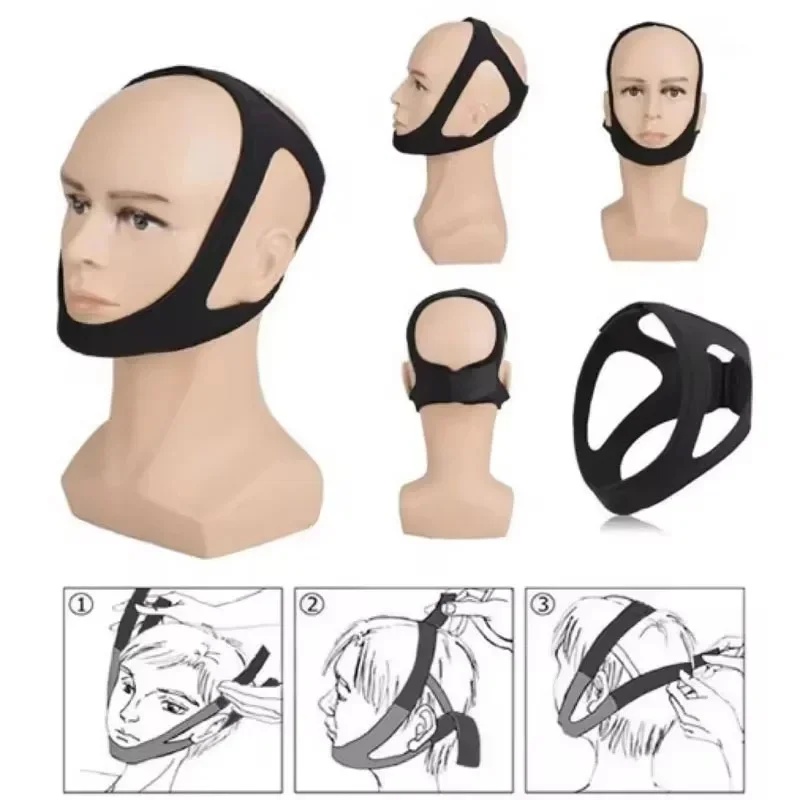 1/3/5Pcs Tali Dagu Anti Menden - Anti Snore Chin Strap Adjustable ulasan dan harga