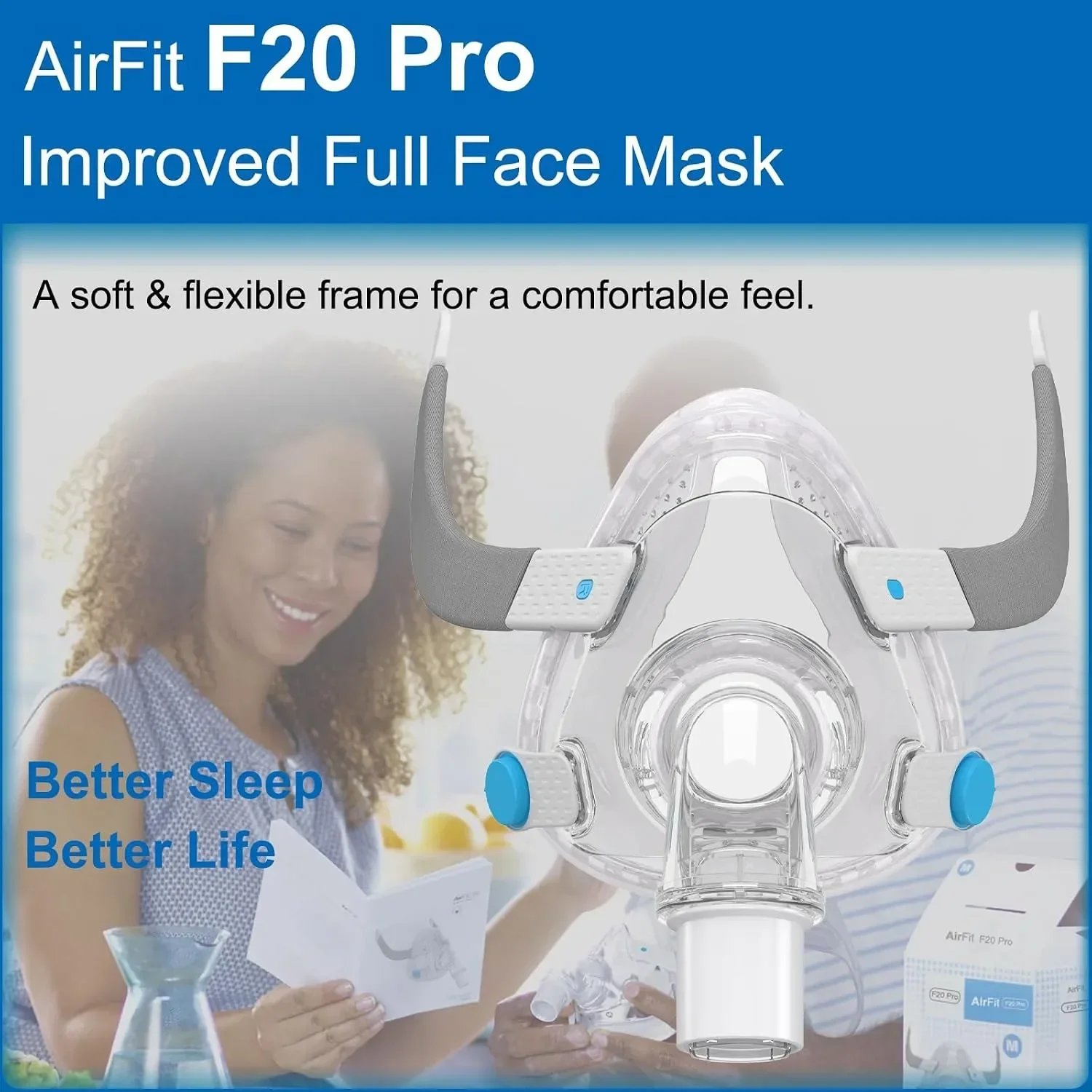 Set Masker CPAP AirFit F20 Ful - Cpap Full Face Mask Silicone Cushion ulasan dan harga