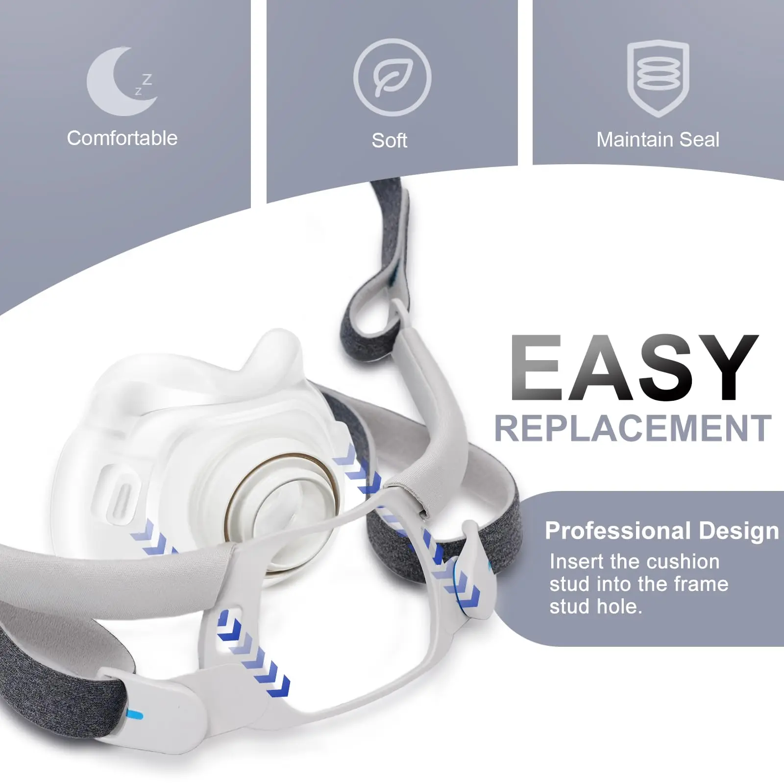 ResMed AirFit F40 Bantalan Sil - Cpap Full Face Mask Silicone Cushion ulasan dan harga