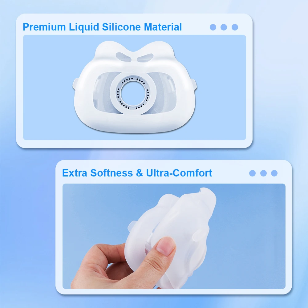 Bantalan Masker Pengganti F40  - Cpap Full Face Mask Silicone Cushion ulasan dan harga