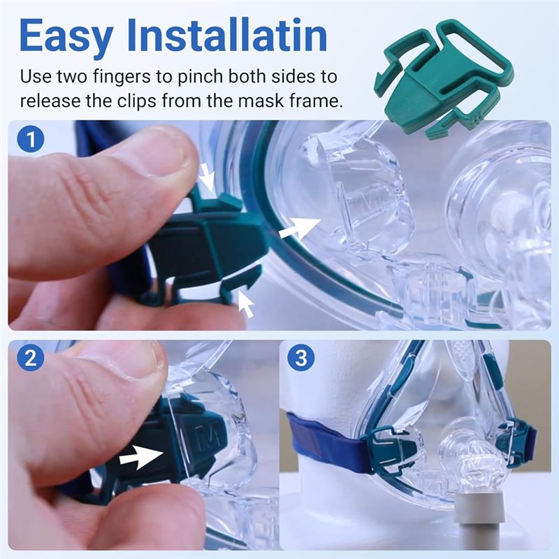 Klip Pengganti Headgear CPAP D - Cpap Mask Headgear Strap Clips ulasan dan harga