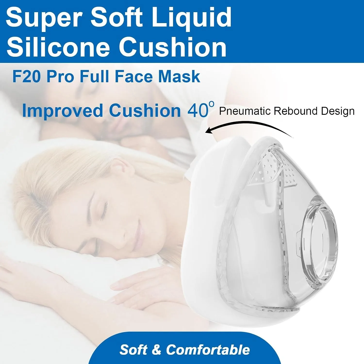 Set Masker CPAP AirFit F20 Len - Cpap Full Face Mask Silicone Cushion ulasan dan harga